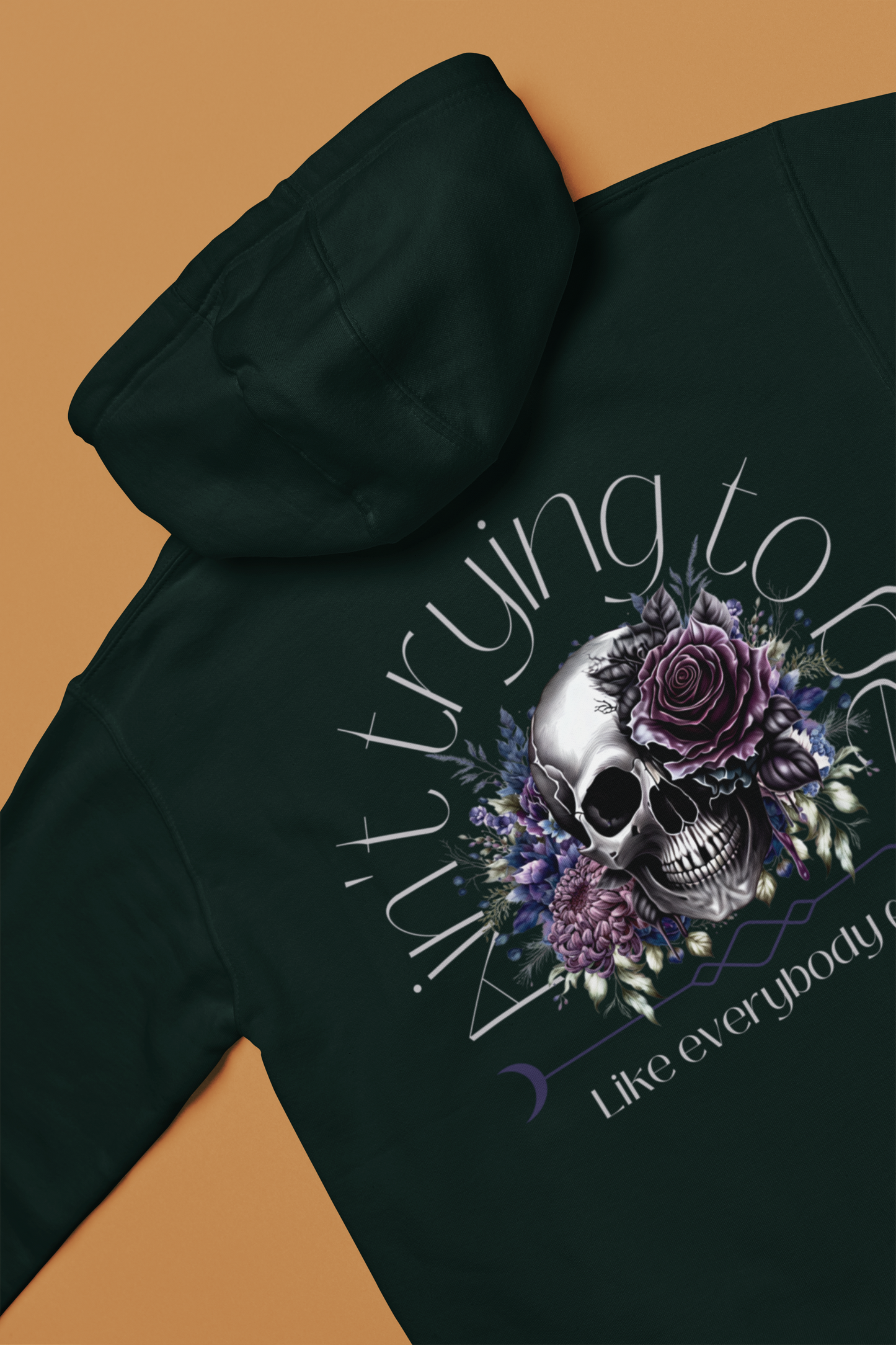 Make a statement with our Aint Trying Unisex Heavy Blend™ Hooded Sweatshirt in various colors