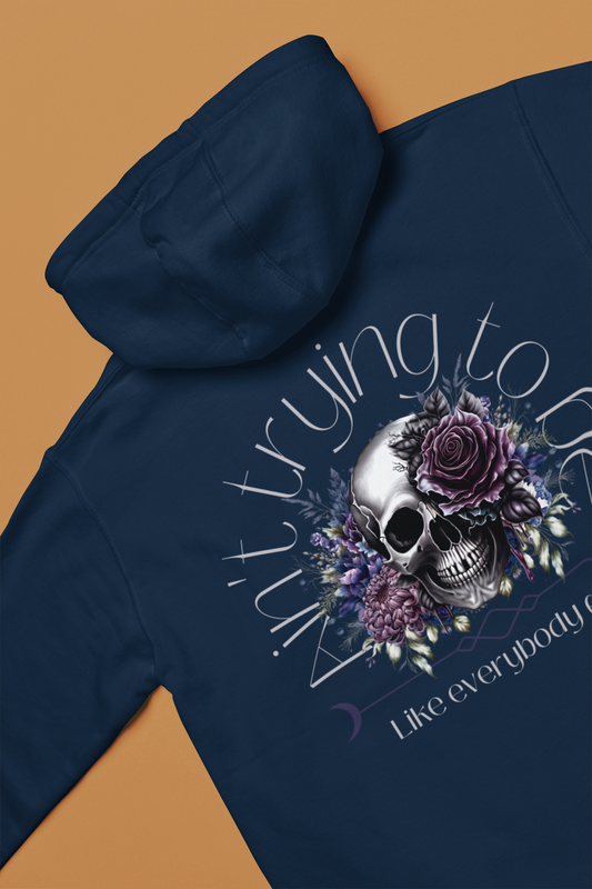 Make a statement with our Aint Trying Unisex Heavy Blend™ Hooded Sweatshirt in various colors