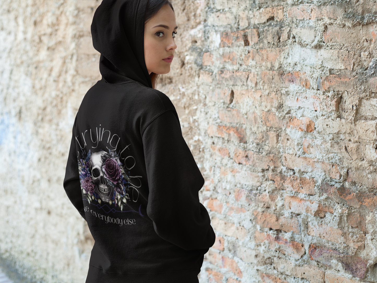 Make a statement with our Aint Trying Unisex Heavy Blend™ Hooded Sweatshirt in various colors