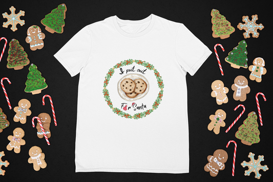 Adorable Santa-approved Youth Tee for the Cookie Lover in Your Life!