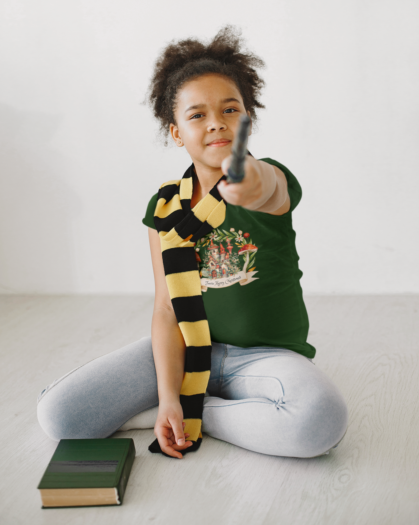 Kids' Fearie Merry Christmas Tee: Lightweight & Soft Short Sleeve Shirt with Custom Design