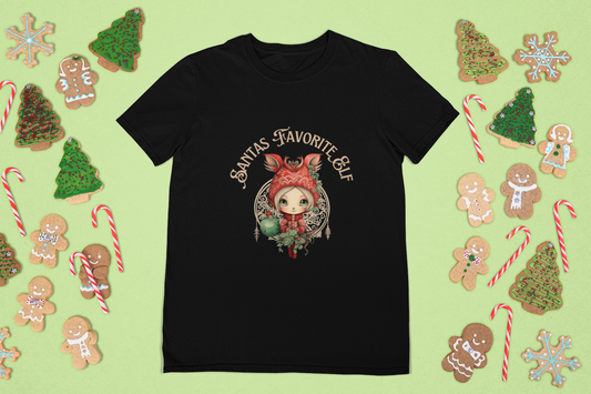 Keep the Christmas Spirit Alive with Santa's Favorite Elf Youth Tee - Soft and Sustainable Fabric
