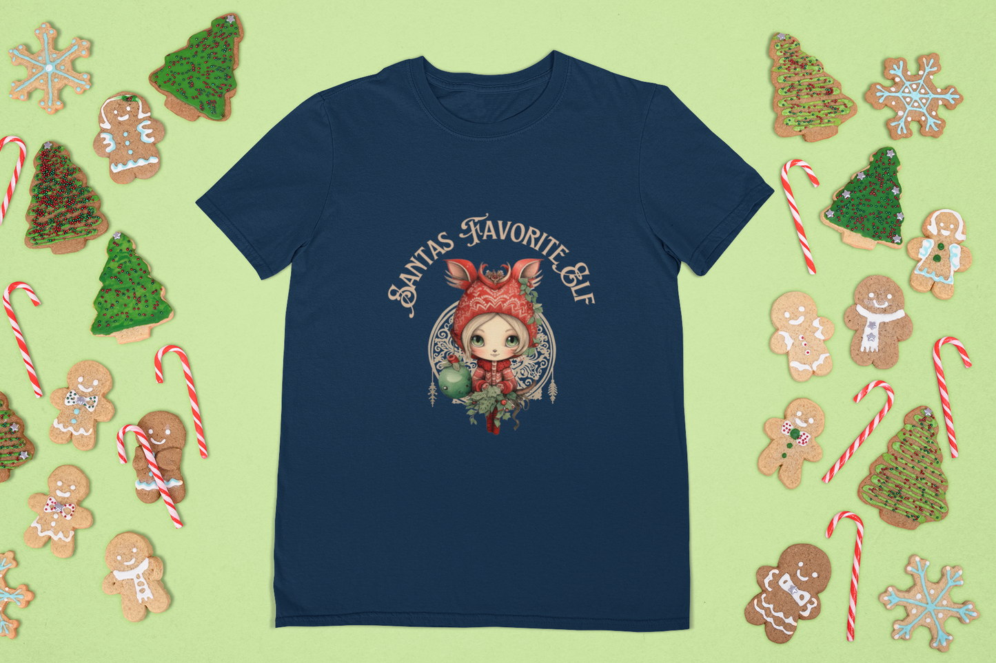 Keep the Christmas Spirit Alive with Santa's Favorite Elf Youth Tee - Soft and Sustainable Fabric