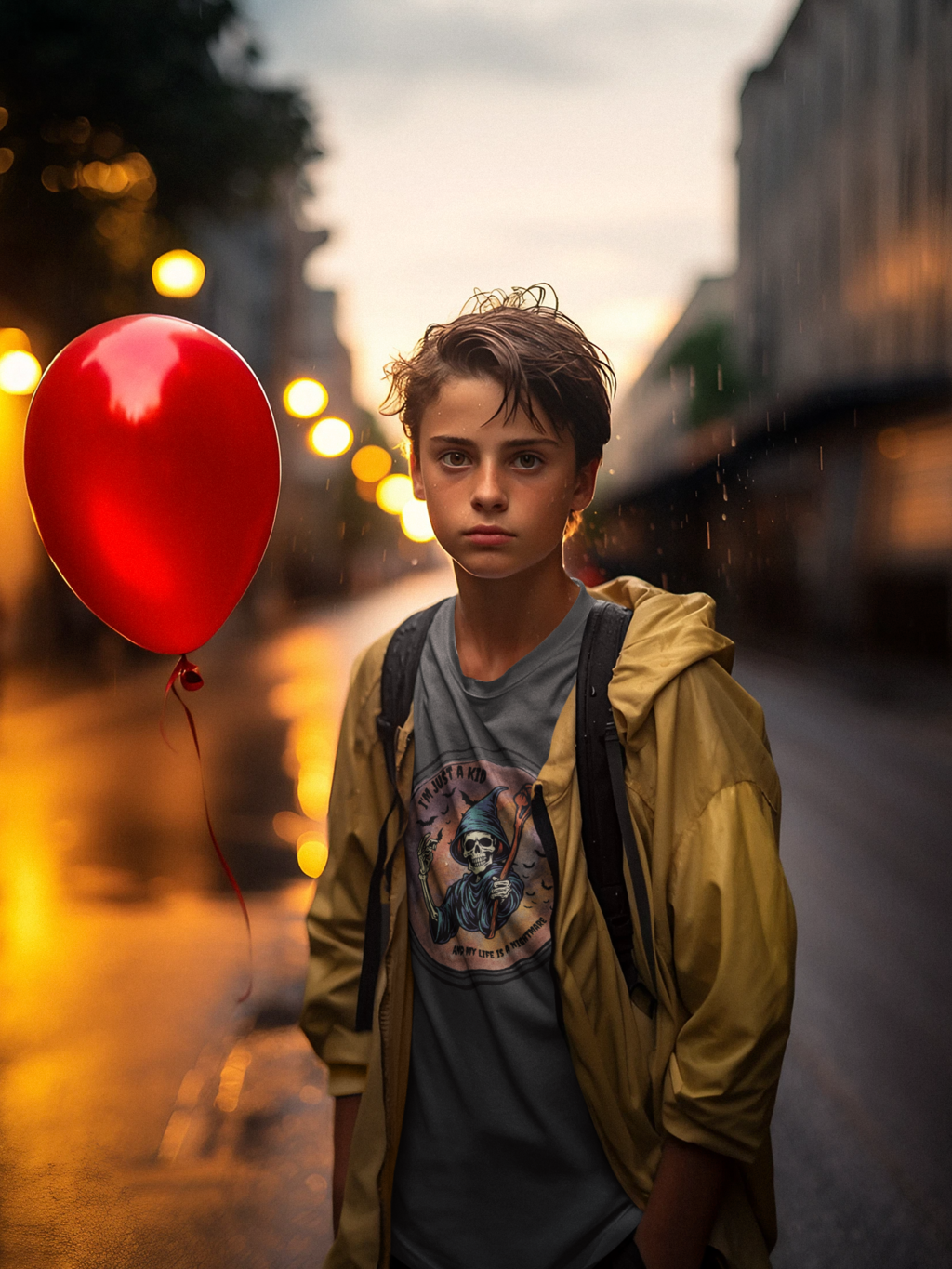 Adorable and Durable: Im Just A Kid Heavy Cotton™ Tee for Your Little Troublemaker