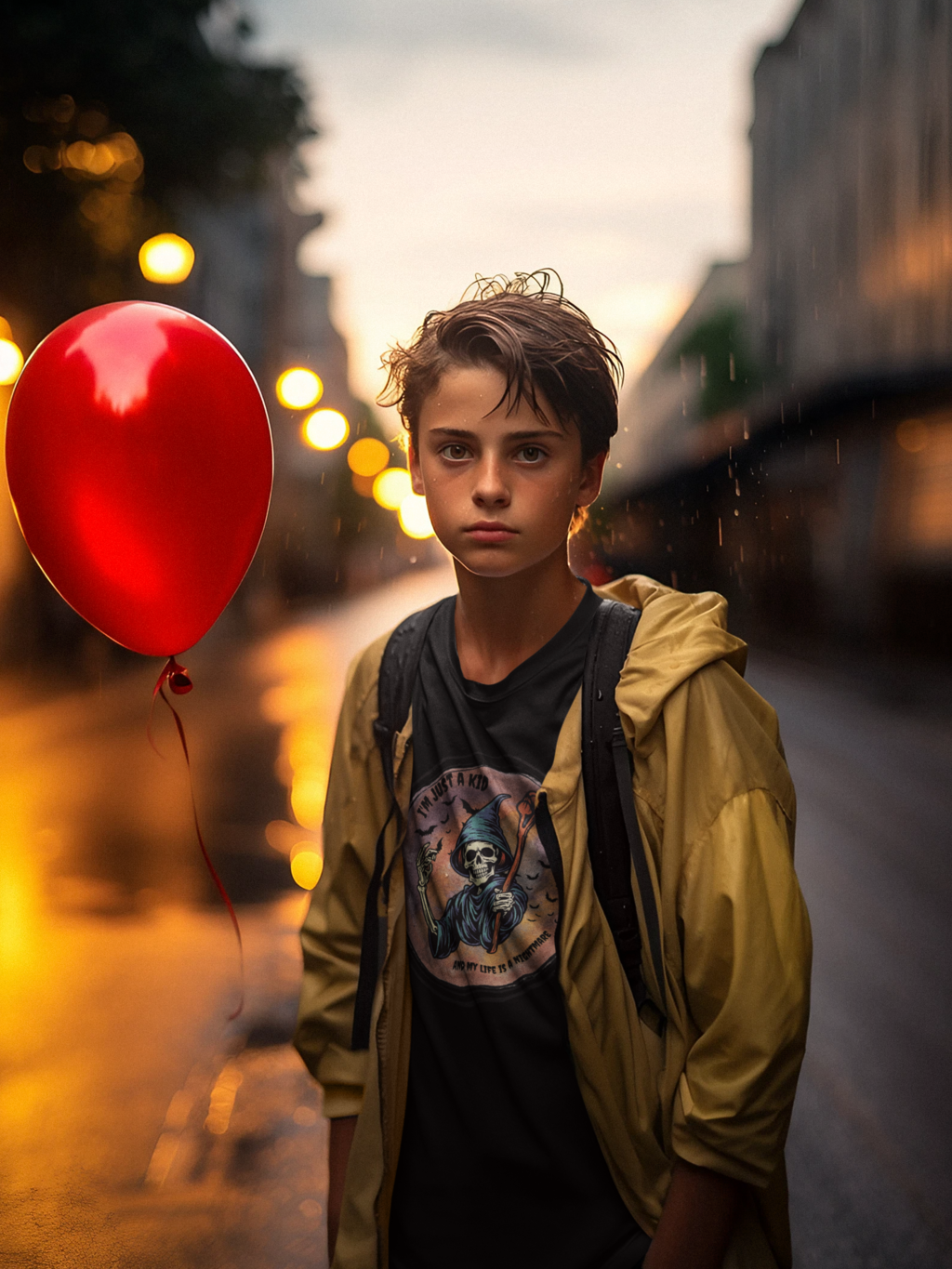 Adorable and Durable: Im Just A Kid Heavy Cotton™ Tee for Your Little Troublemaker