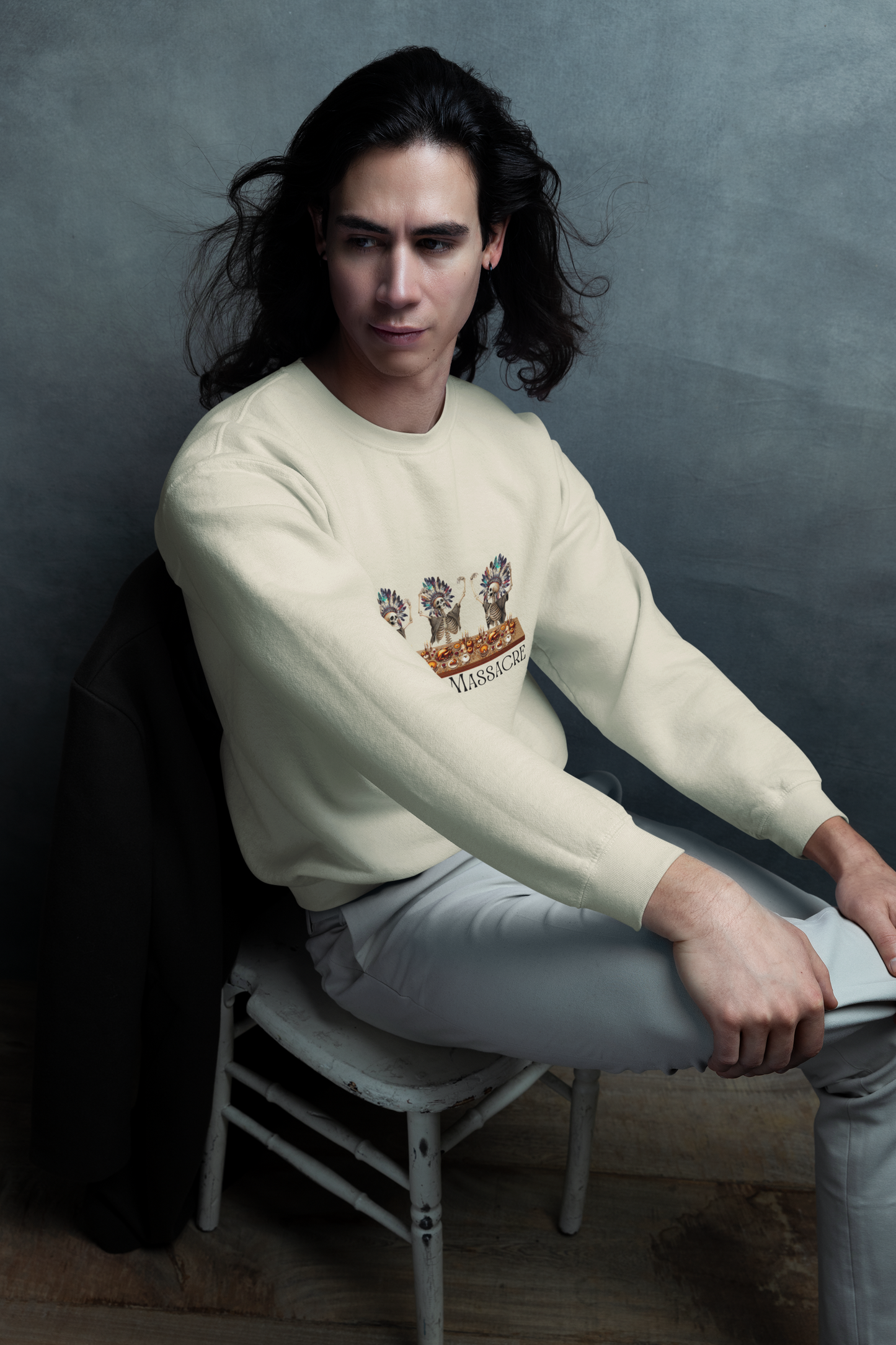 Ethically Made & Durable Unisex Crewneck Sweatshirt | Family Massacre Design