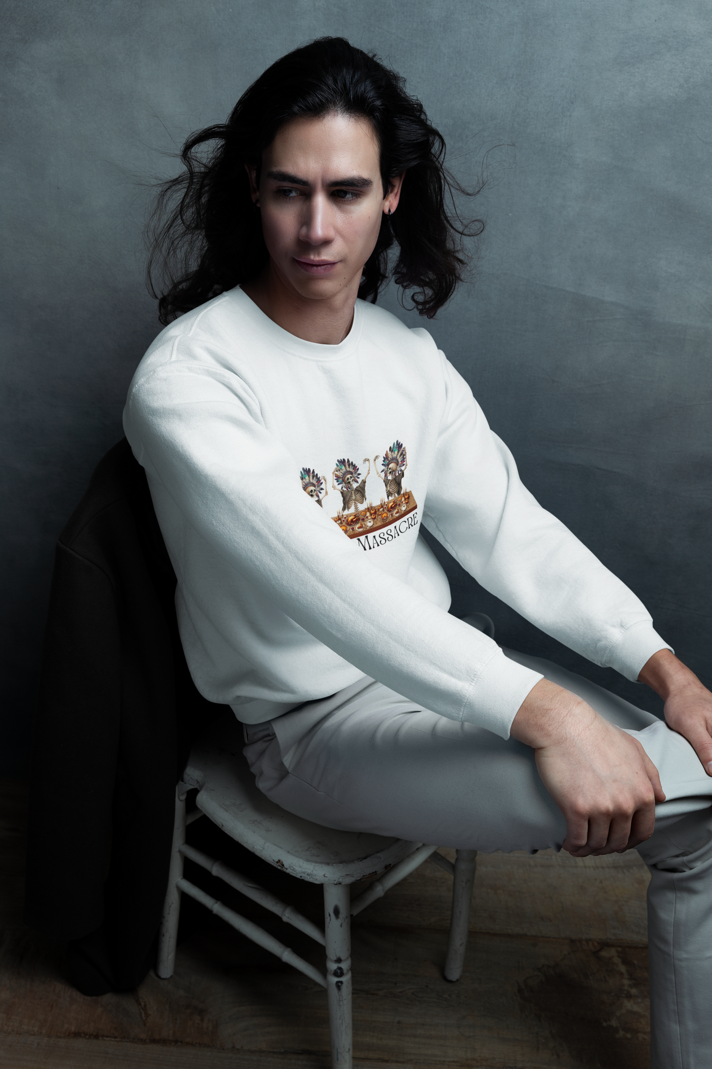 Ethically Made & Durable Unisex Crewneck Sweatshirt | Family Massacre Design