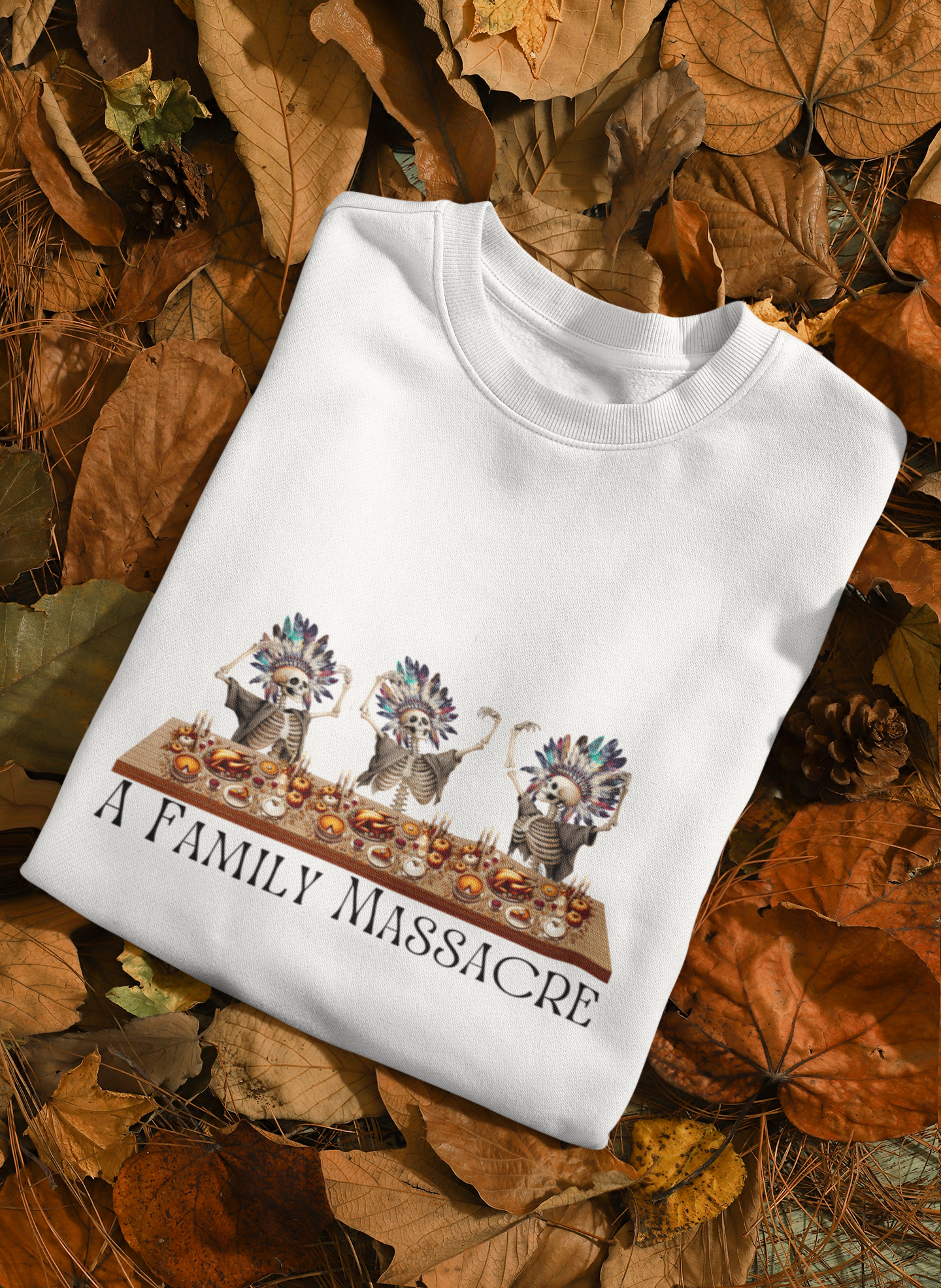Ethically Made & Durable Unisex Crewneck Sweatshirt | Family Massacre Design