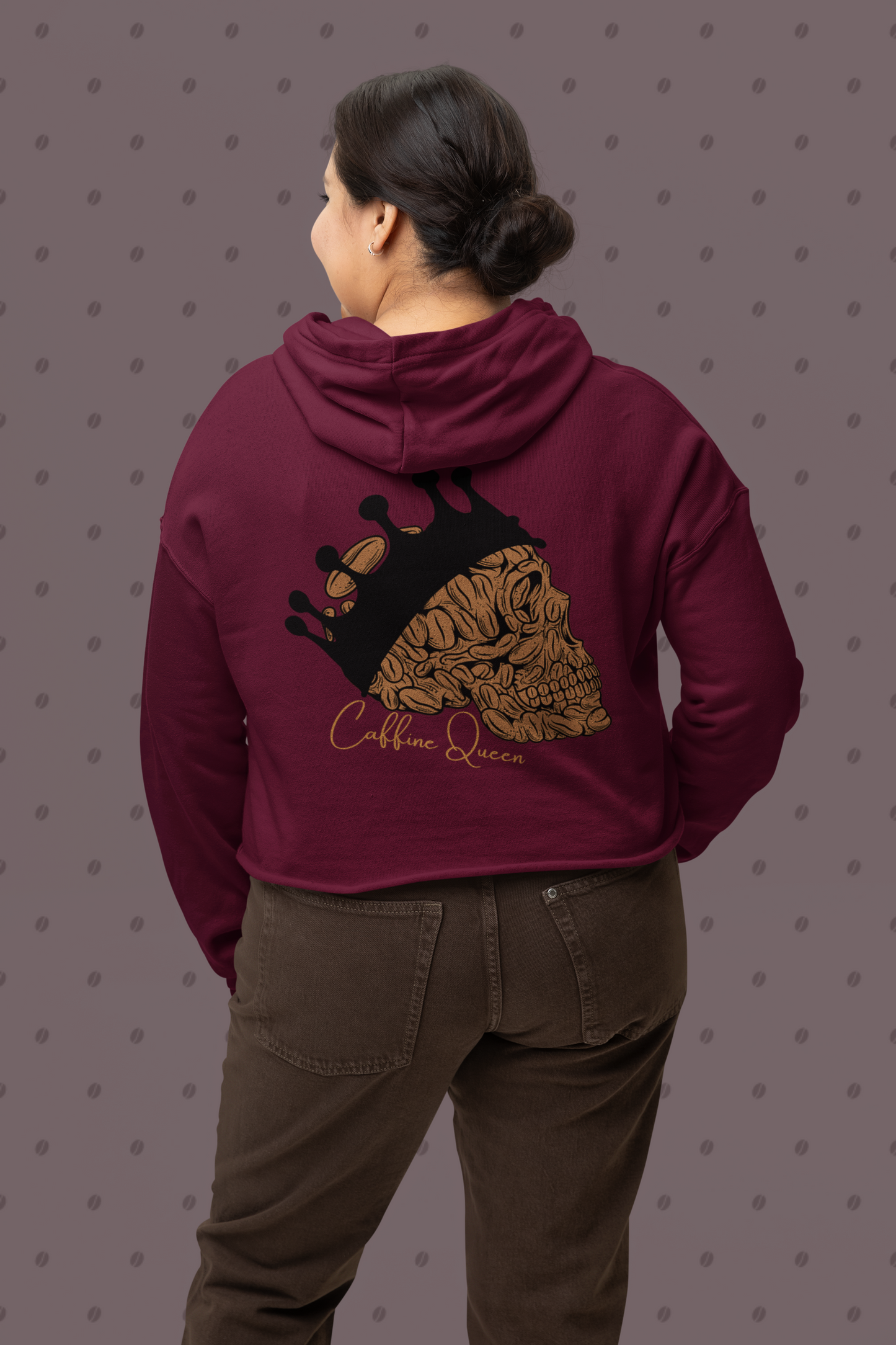 Cotton Blend Caffeine Queen Unisex Hoodie | Side Seams for Shape Retention | Cozy and Stylish