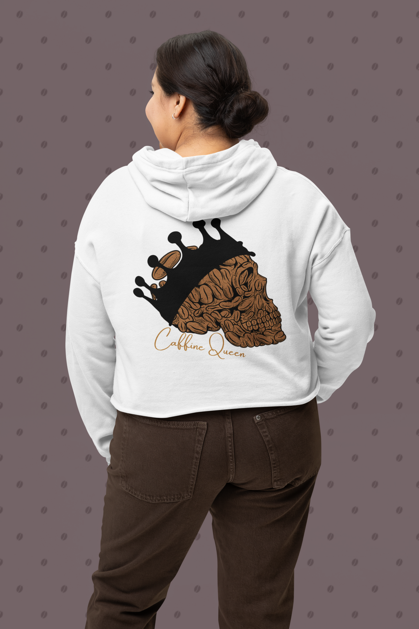 Cotton Blend Caffeine Queen Unisex Hoodie | Side Seams for Shape Retention | Cozy and Stylish