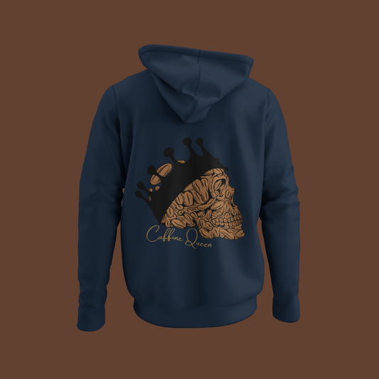Cotton Blend Caffeine Queen Unisex Hoodie | Side Seams for Shape Retention | Cozy and Stylish