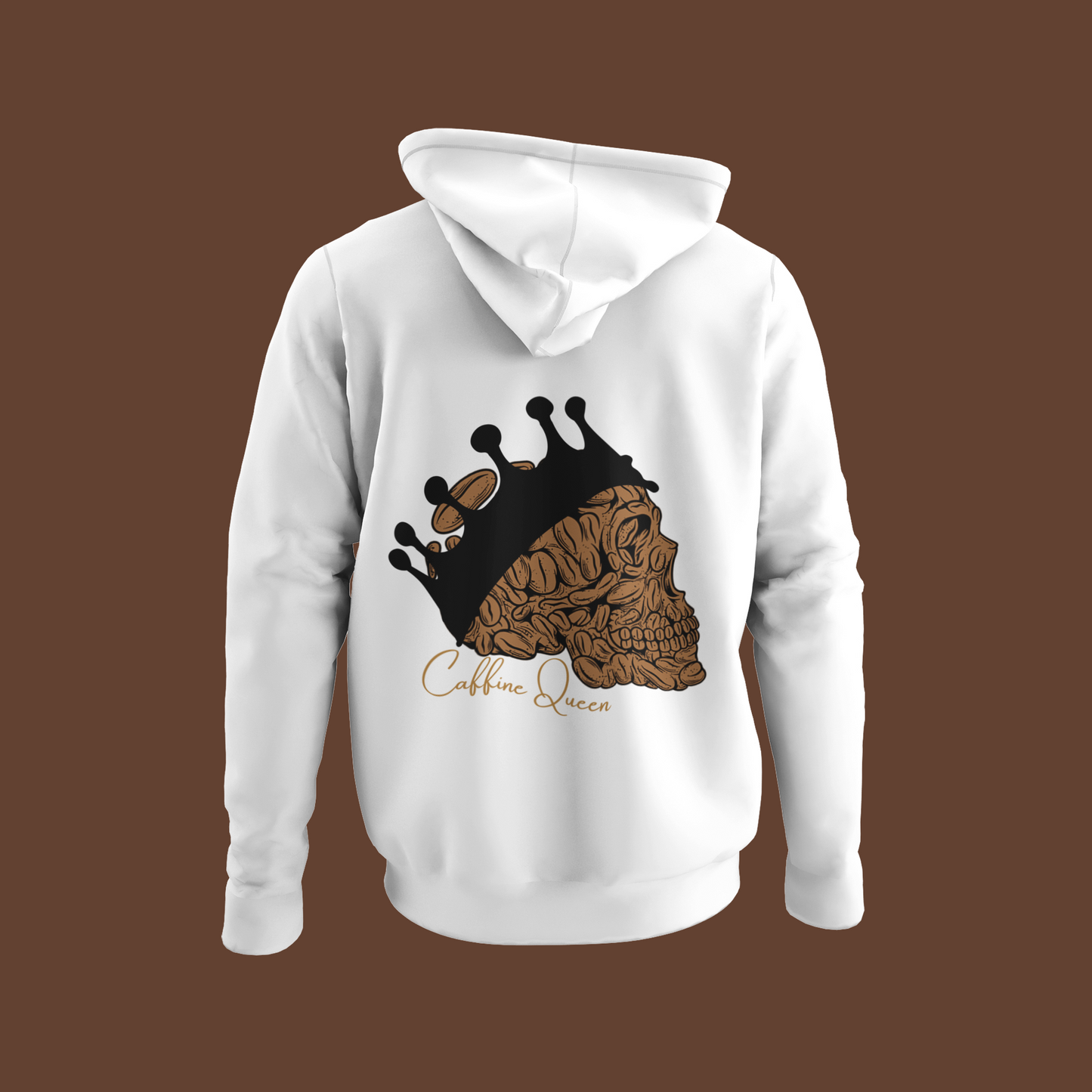 Cotton Blend Caffeine Queen Unisex Hoodie | Side Seams for Shape Retention | Cozy and Stylish