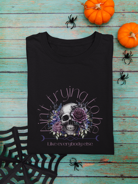 Ain't Trying Tee - Women's Softstyle Tee - Croigorm LLC - Feminine Take on Classic Tee