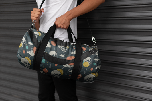 Creepy Clown & Halloween Balloon Duffel Bag