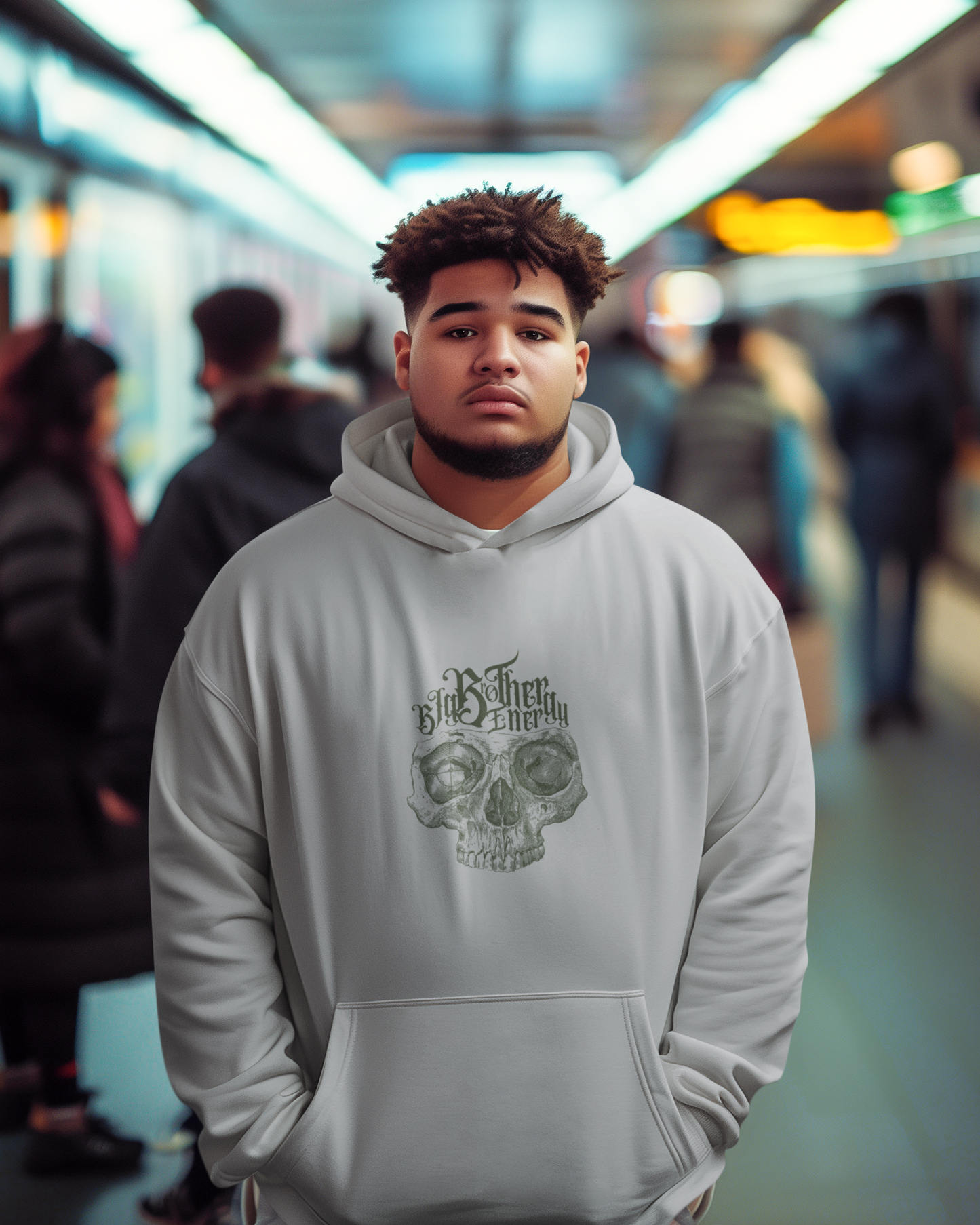 Cozy Men's Hooded Sweatshirt | Pre-Shrunk Blend for Dad or Brother