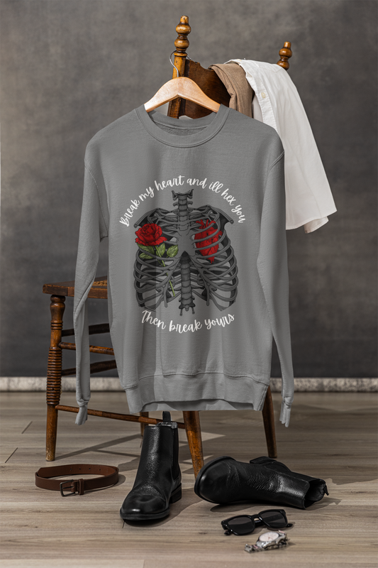 Turn Heads with our Ill Hex You Women's Cropped Sweatshirt - CroigormLLC