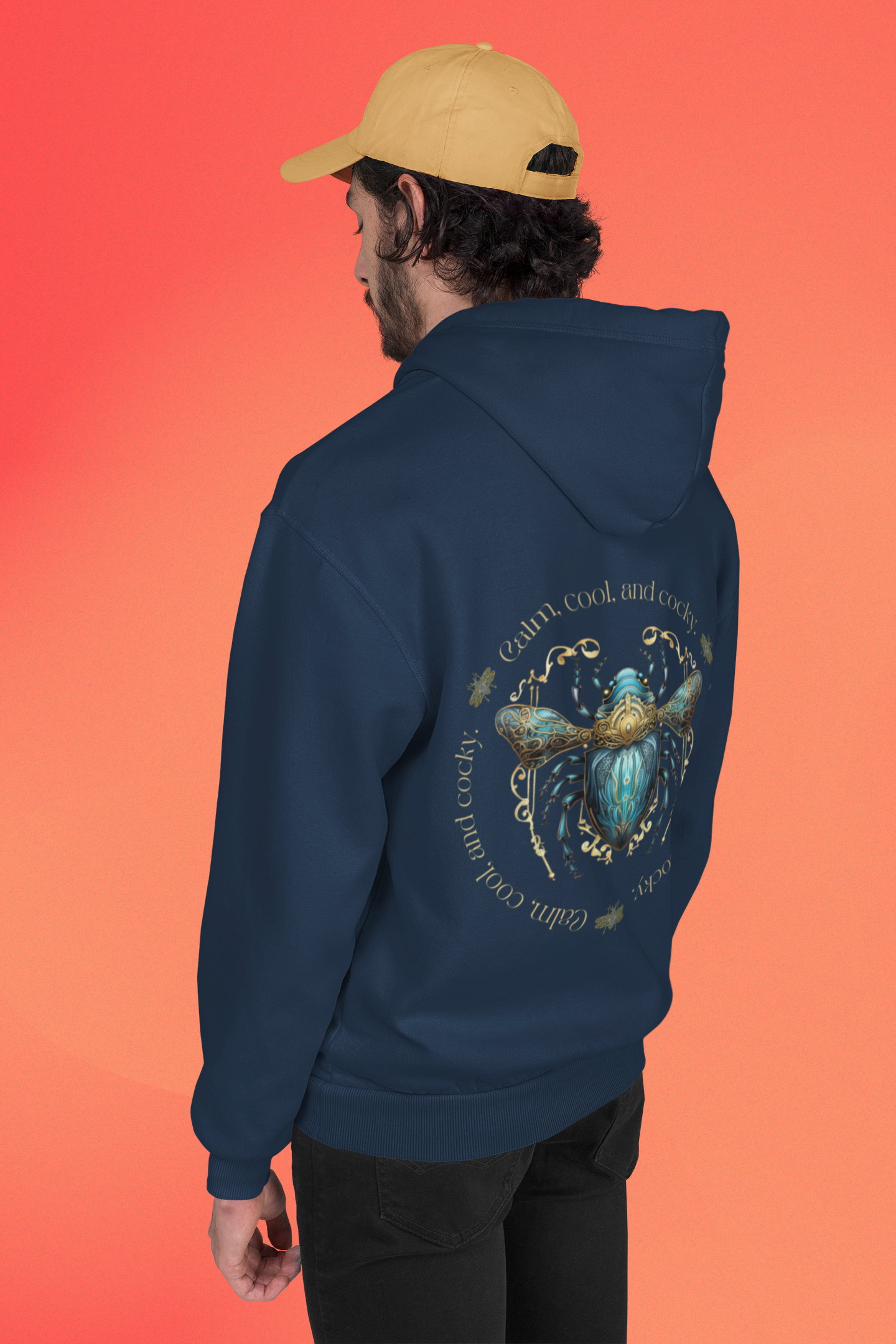 Epic Moments Await with this Calm and Cool Unisex Hooded Sweatshirt - Perfectly Balanced Style