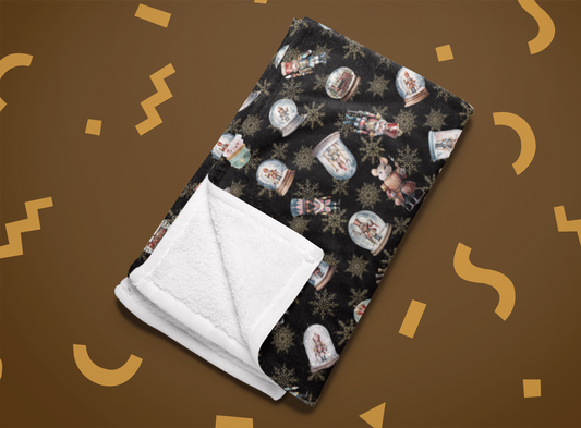 Premium Quality Boys Velveteen Snowglobe Blanket | Perfect Gift for Friends and Family | Choose from 3 Sizes