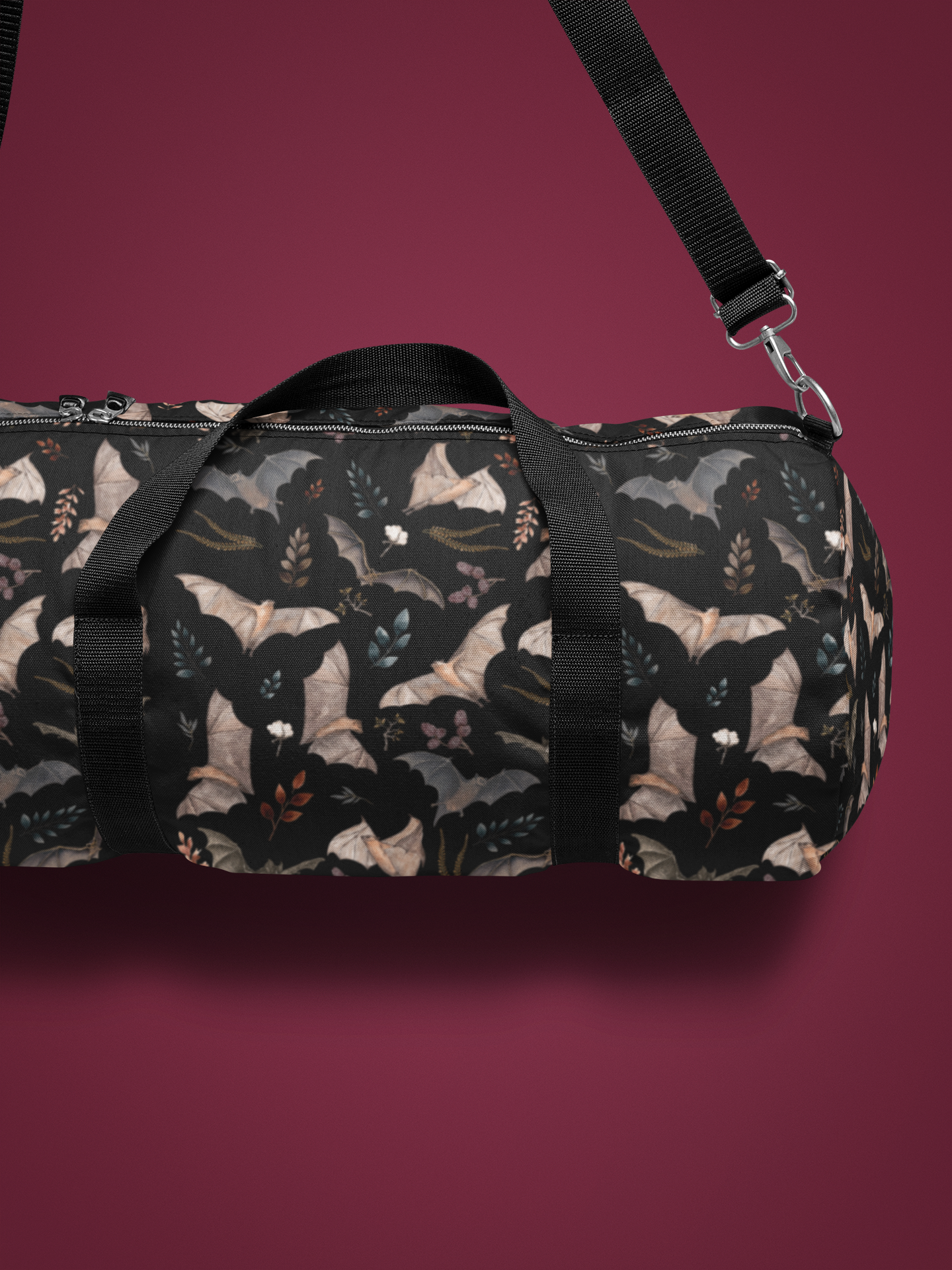 Express Yourself Everywhere with our Bats and Branches Design Duffle Bag - Made in the USA