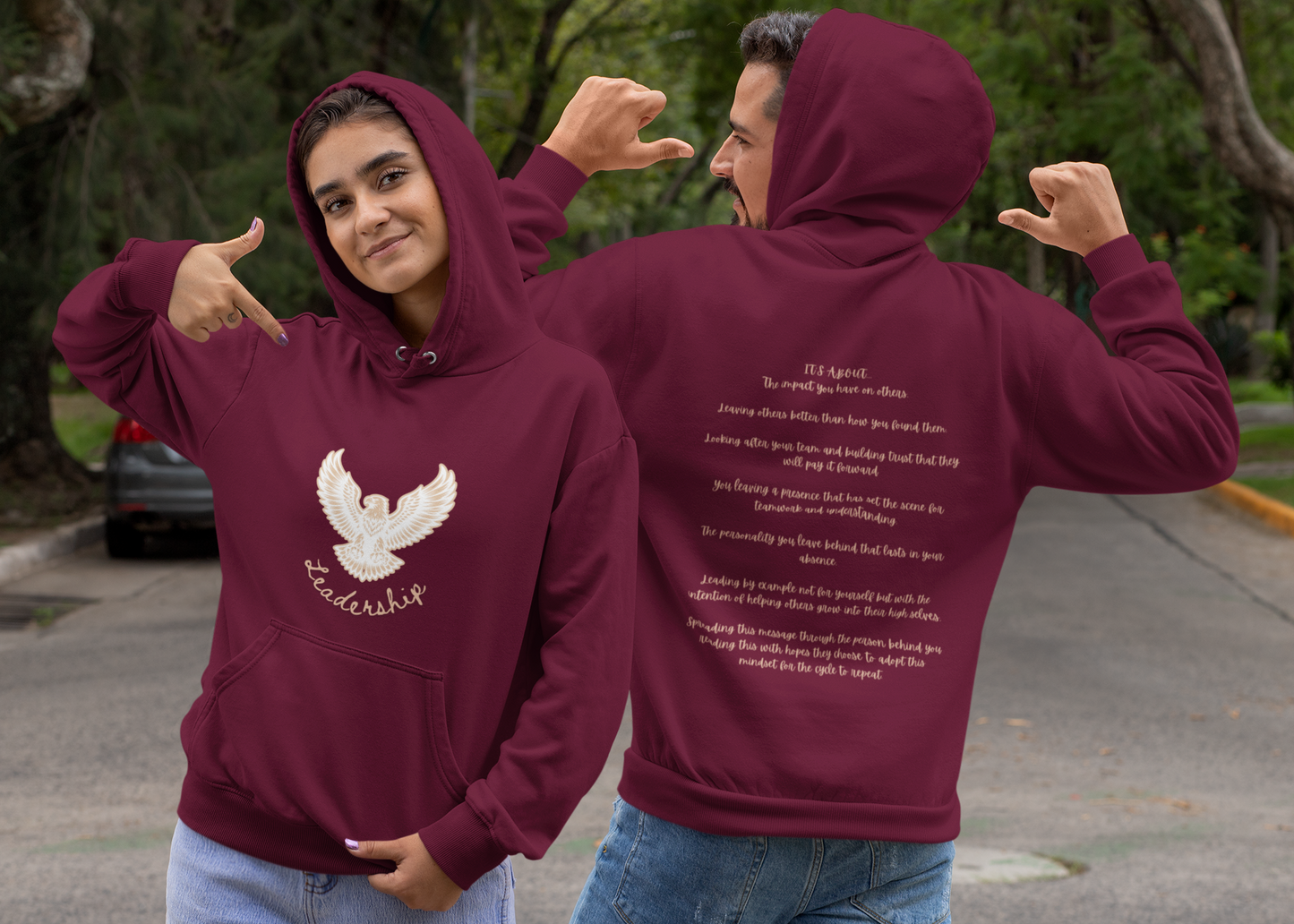 Leadership Unisex College Hoodie - Your Canvas for Style