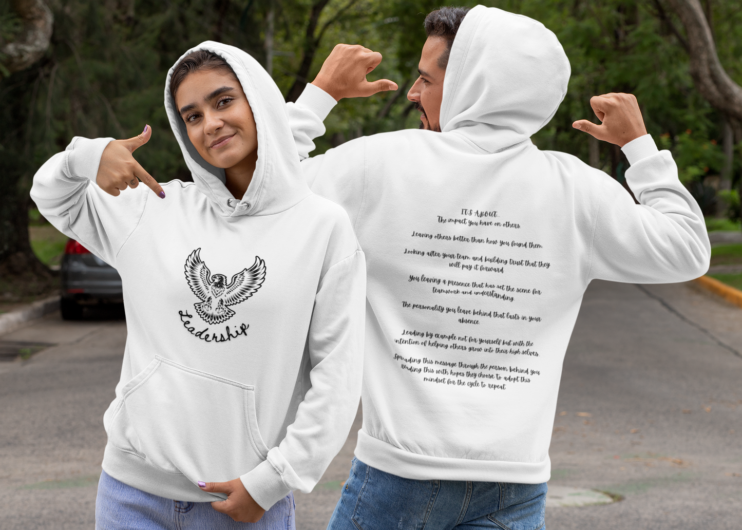 Leadership Unisex College Hoodie - Your Canvas for Style
