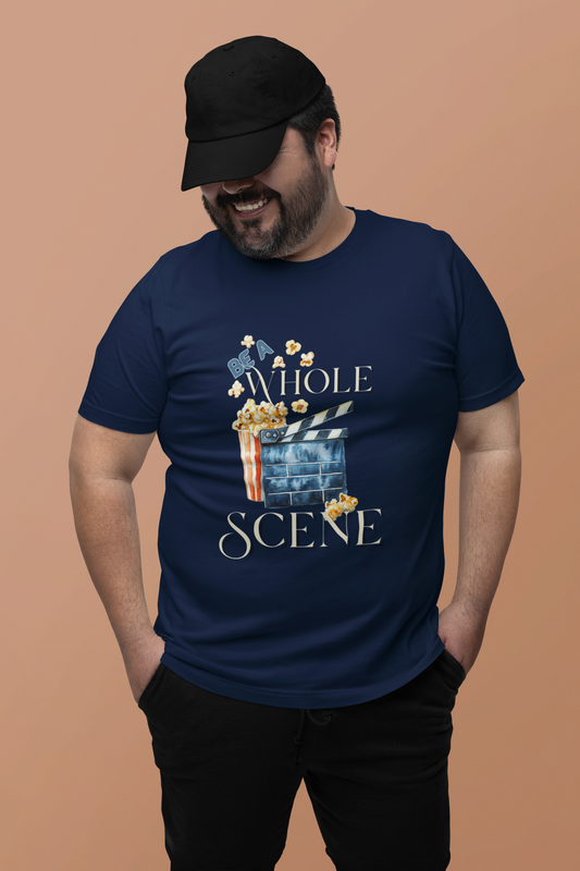 Cozy Comfort: USA-Made Unisex Short-Sleeve Jersey T-Shirt – Movie Night Essential!