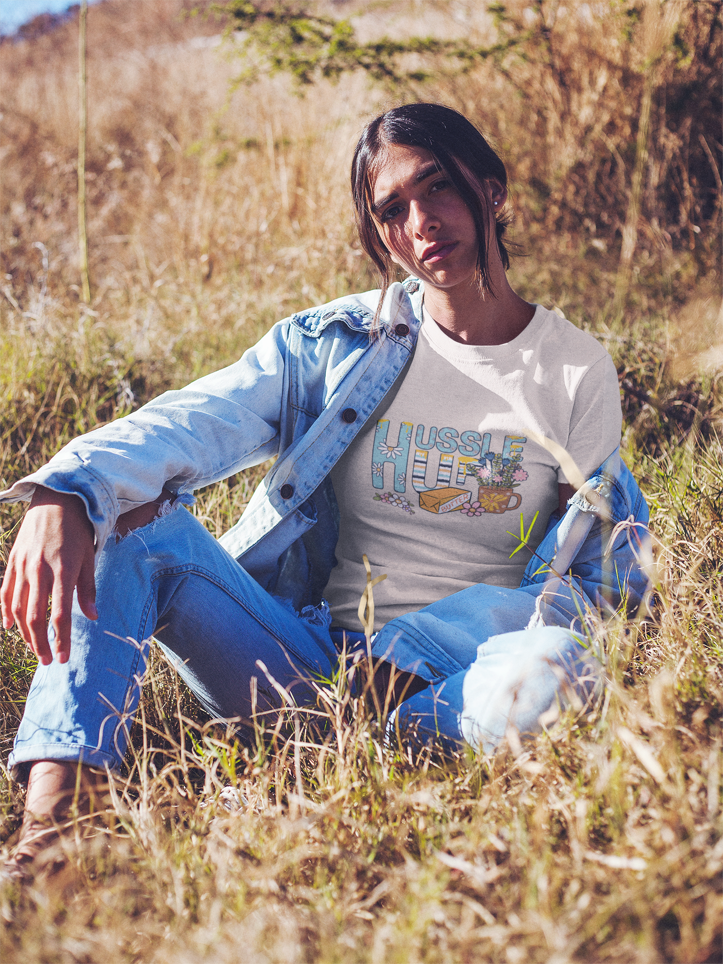 Ultimate Hustle Up Tee: USA-Made Motivational Wear for Inspired Living