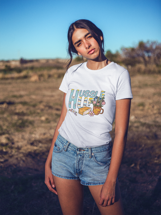 Ultimate Hustle Up Tee: USA-Made Motivational Wear for Inspired Living