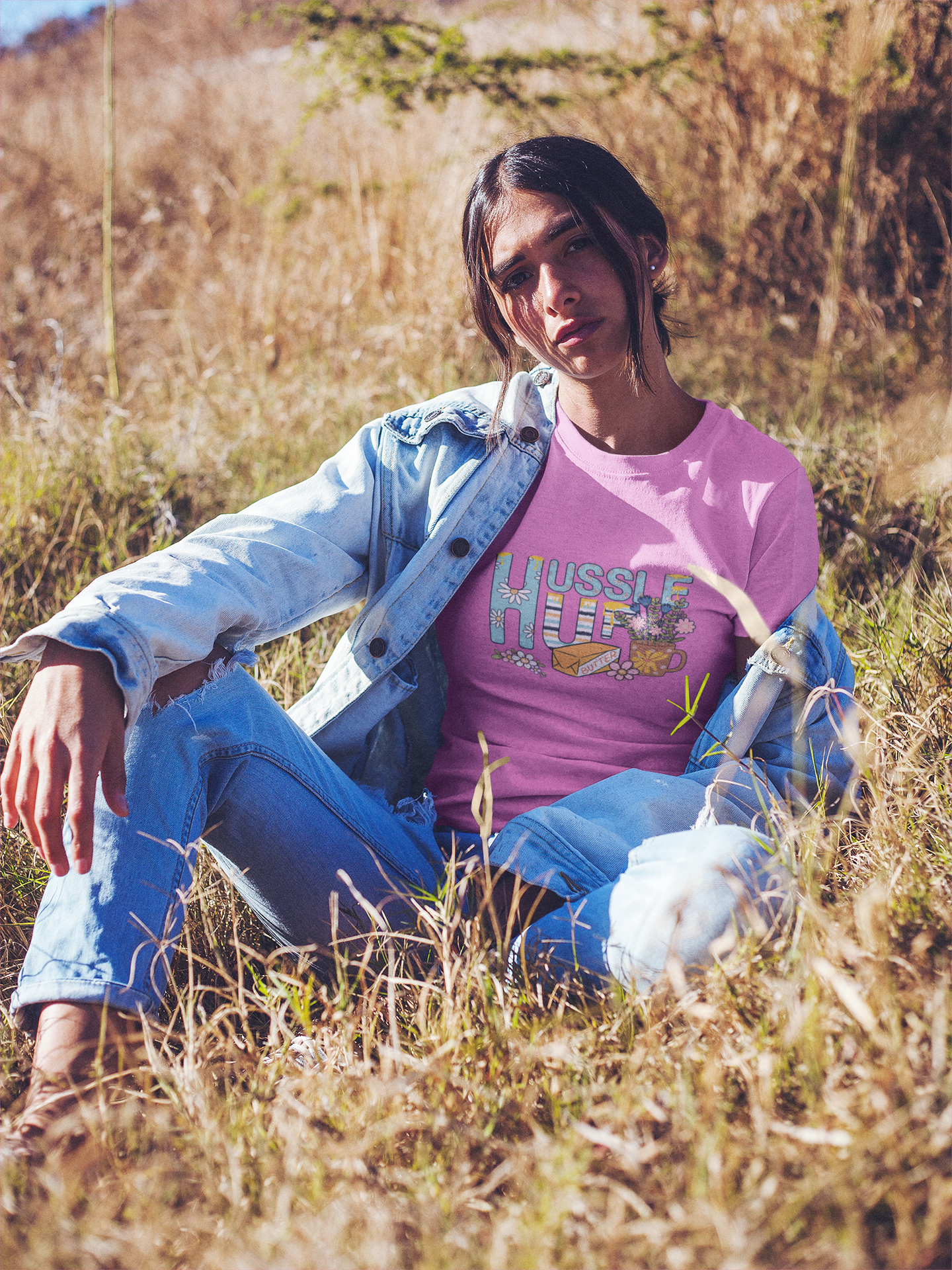 Ultimate Hustle Up Tee: USA-Made Motivational Wear for Inspired Living