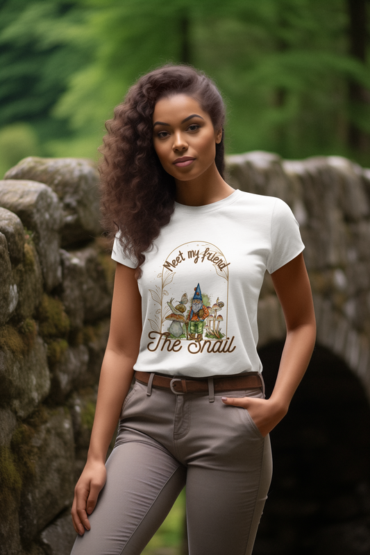 Whimsical Snail Delight T-Shirt - Perfect Unisex Tee for Nature Lovers!
