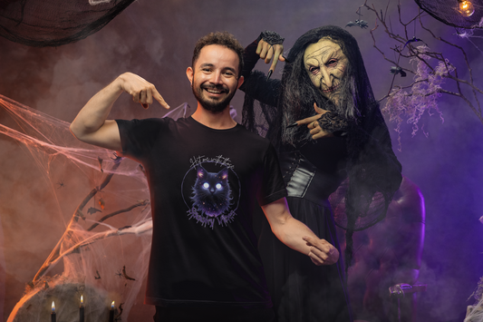 Enchanting Mystical Cat Tee – A Must-Have Boho Graphic T-Shirt for Cat Lovers! Perfect for Every Occasion!