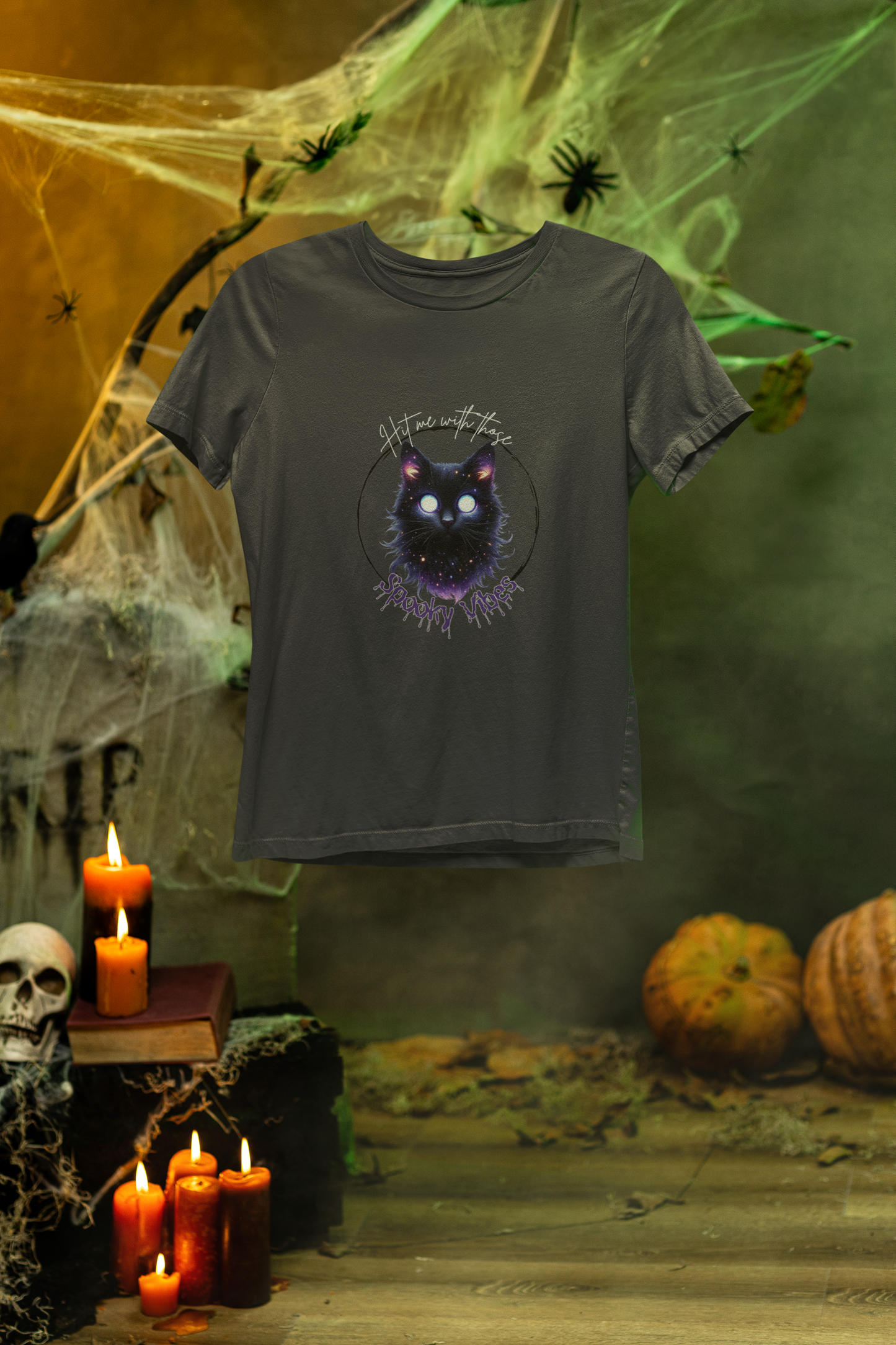 Enchanting Mystical Cat Tee – A Must-Have Boho Graphic T-Shirt for Cat Lovers! Perfect for Every Occasion!