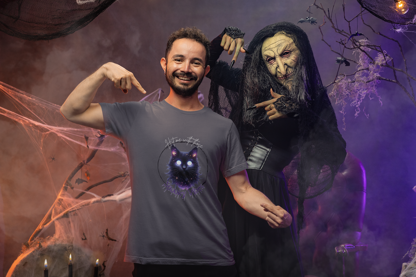 Enchanting Mystical Cat Tee – A Must-Have Boho Graphic T-Shirt for Cat Lovers! Perfect for Every Occasion!