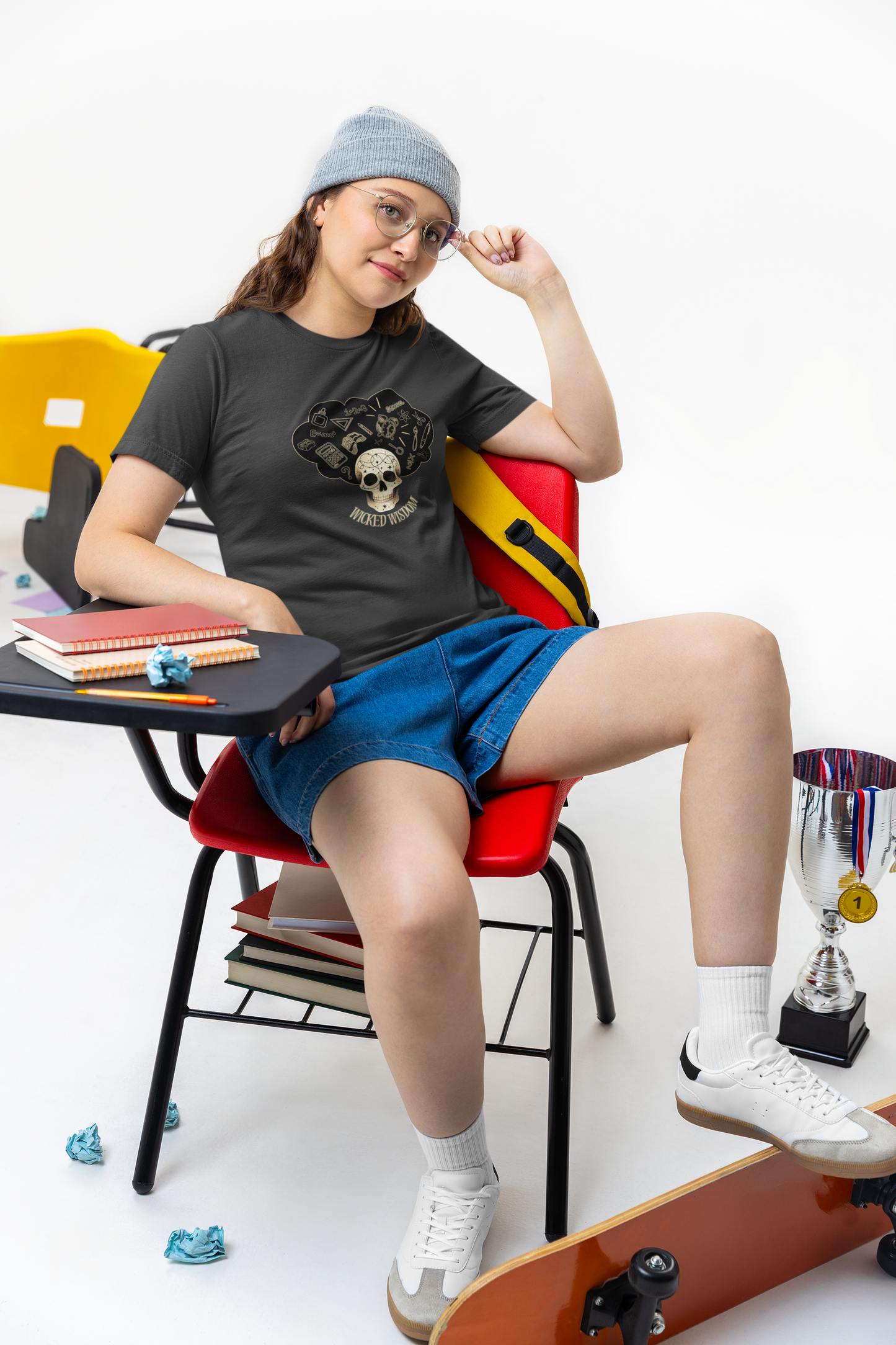 Edgy Skull Graphic Tee – Unisex Comfort for the Bold and Unique