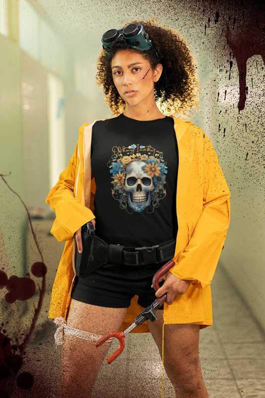 Floral Skull Tee | Sunflower Skull Graphic Shirt