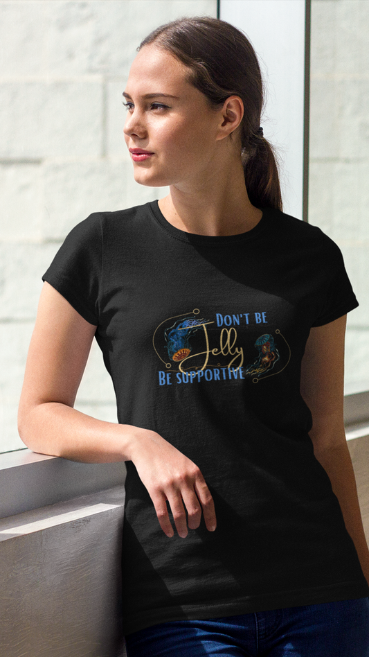 Don’t Be Jelly Be Supportive Youth Tee | Cute Mermaid Illustration