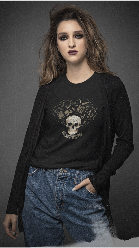 Skull with Potion Cloud Youth Tee | Witchy Magic, Alchemy Icons