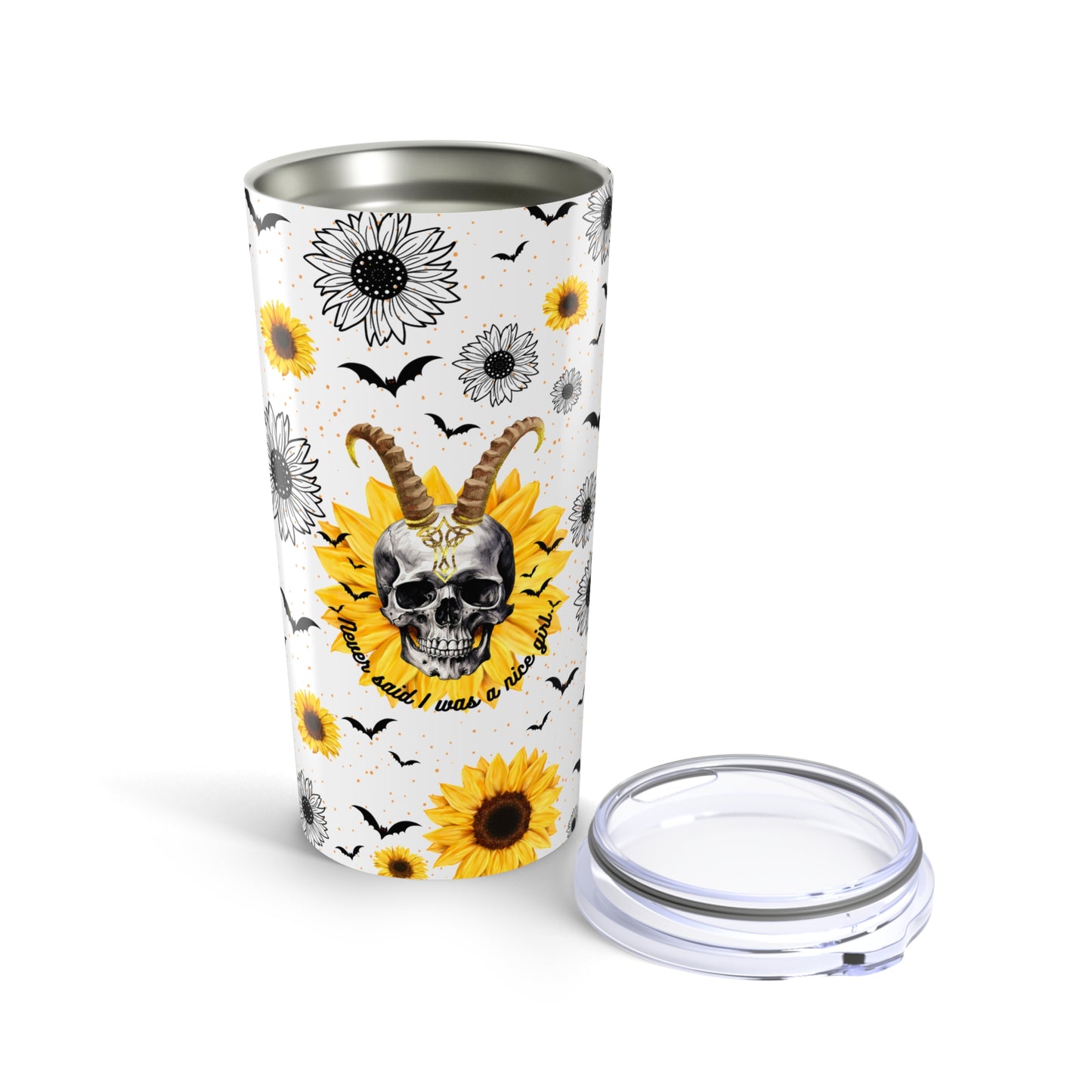 Witty Country Chic: Never Said I Was a Nice Girl Tumbler 20oz - Vacuum-Insulated Stainless Steel