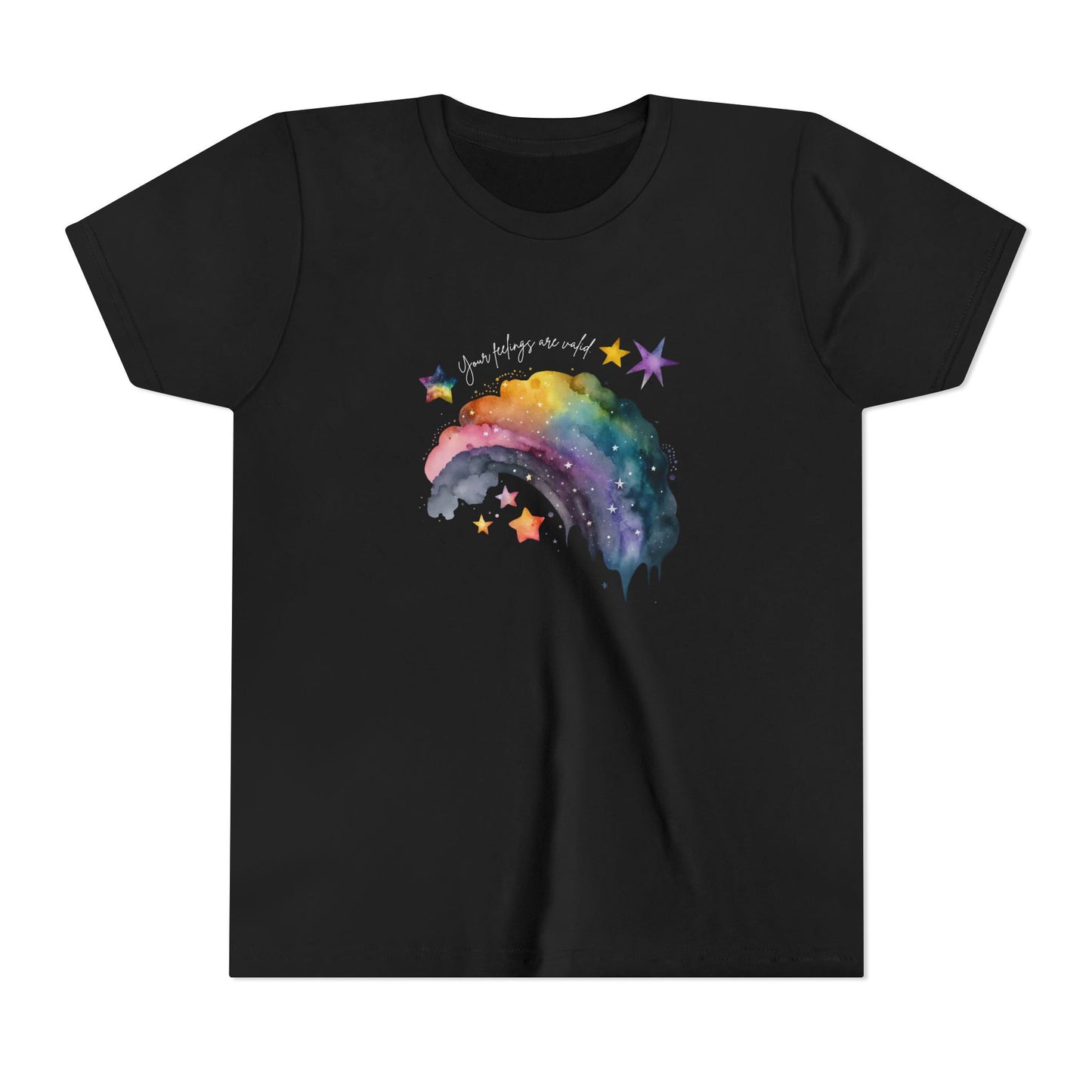 Valid Feelings Rainbow Empowering Youth Short Sleeve Tee