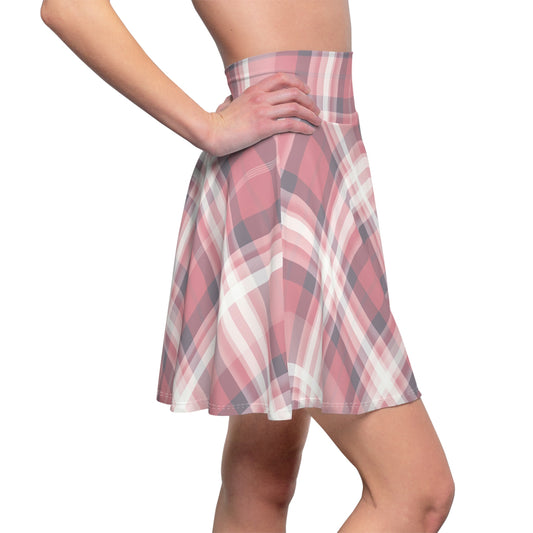 Feminine Easter Tartan Skater Skirt