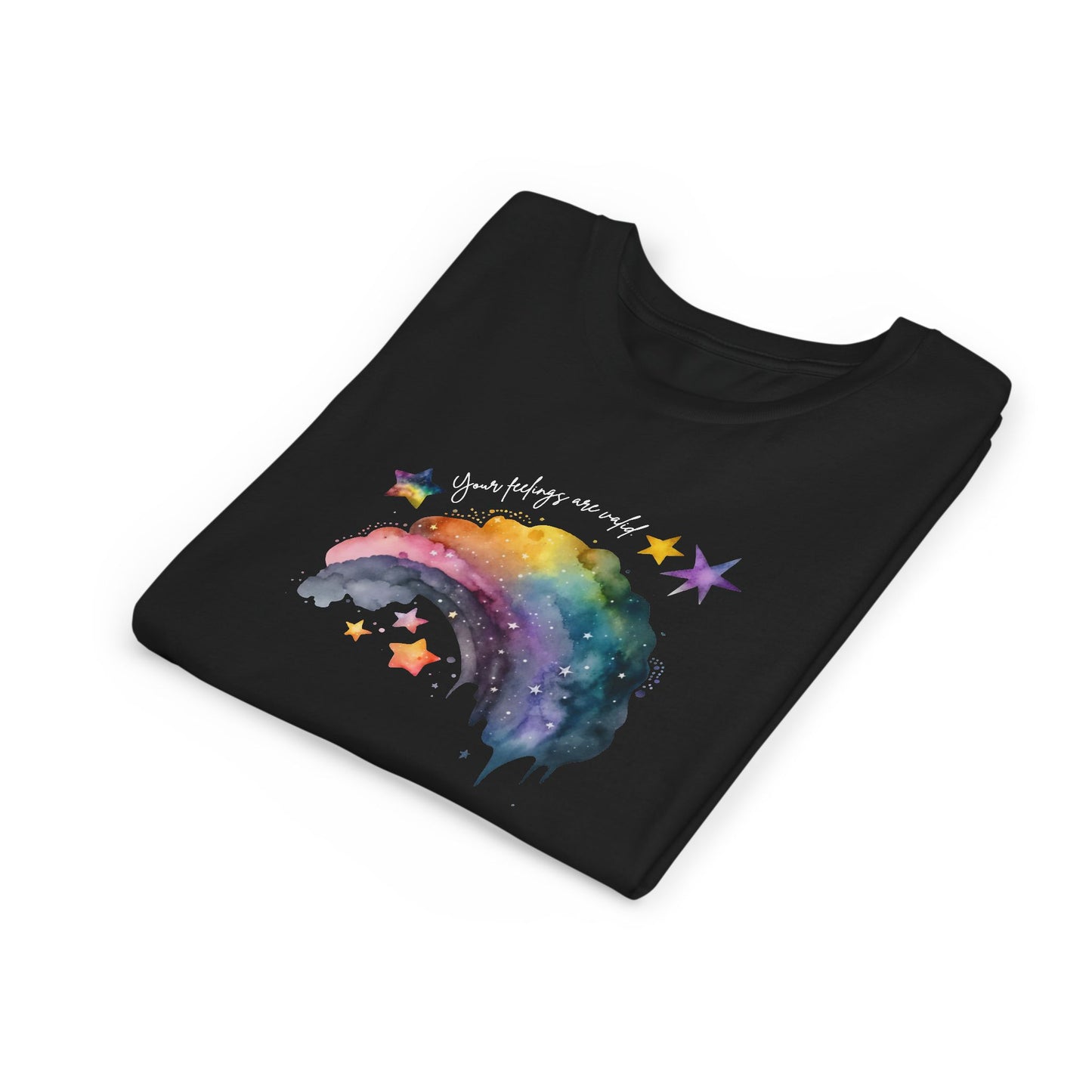 Valid Feelings Rainbow Empowering Youth Short Sleeve Tee