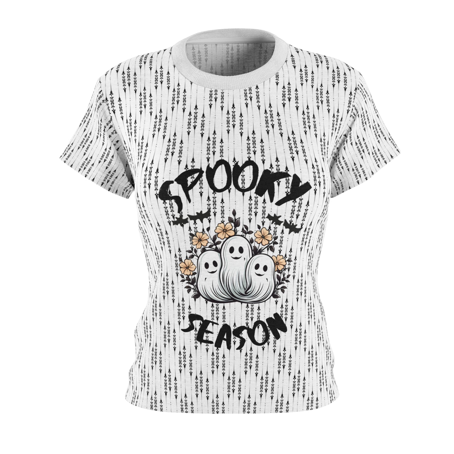 Take Halloween to the Next Level with our Spooky Season Women's Tee - High-Quality & Tagless