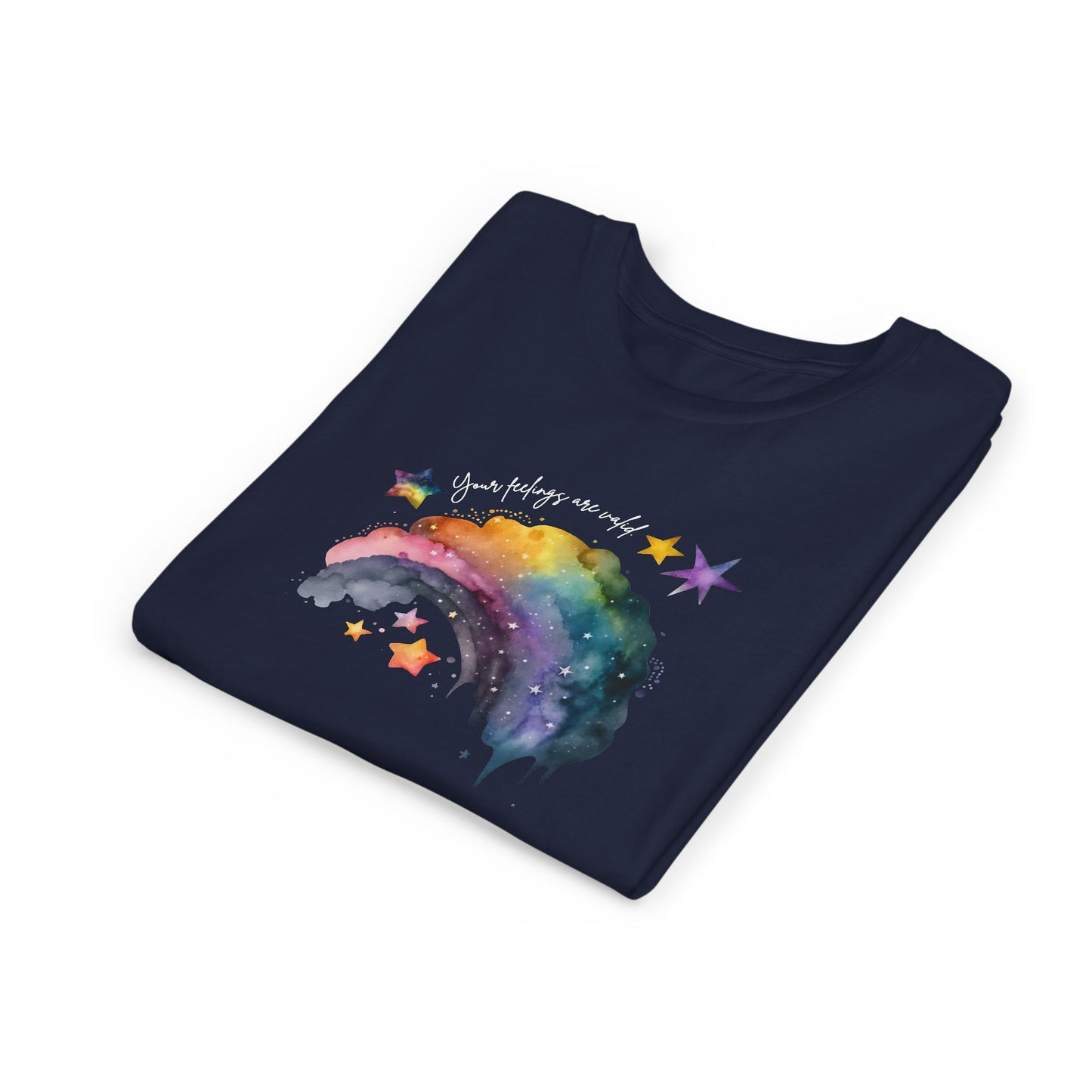 Valid Feelings Rainbow Empowering Youth Short Sleeve Tee