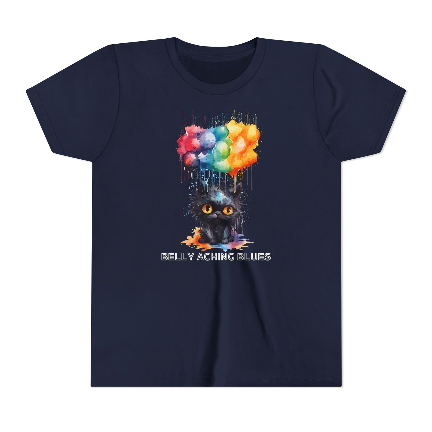 Cat Blues Youth Short Sleeve Tee: A Purr-fect Addition to Your Kid's Wardrobe!