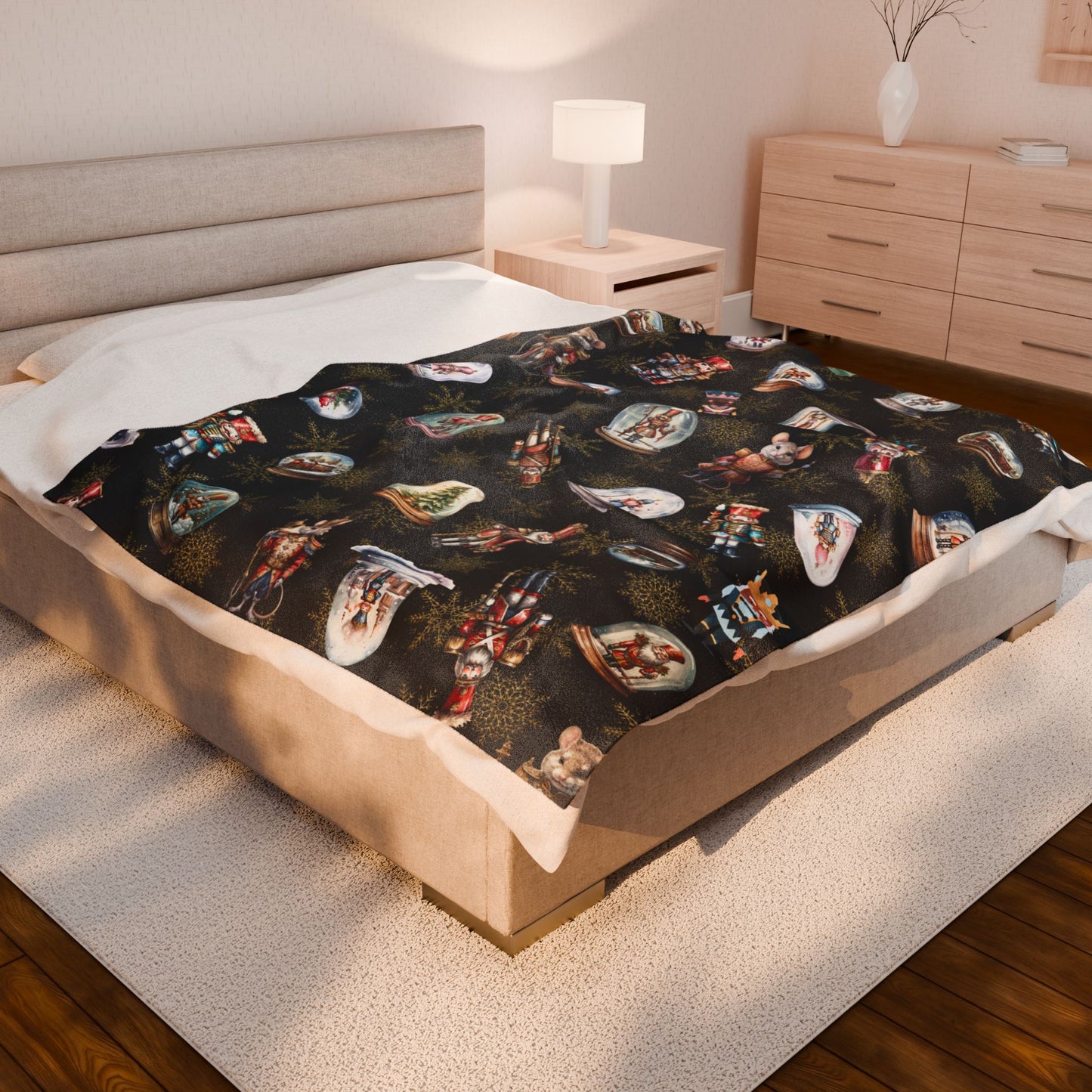 Premium Quality Boys Velveteen Snowglobe Blanket | Perfect Gift for Friends and Family | Choose from 3 Sizes