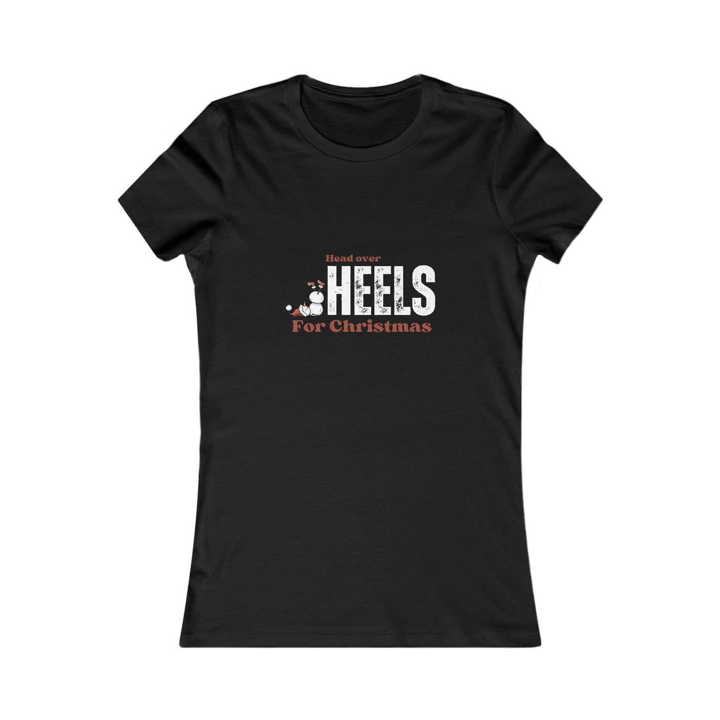 Feel the Holiday Magic: Slim Fit Christmas Tee for Women