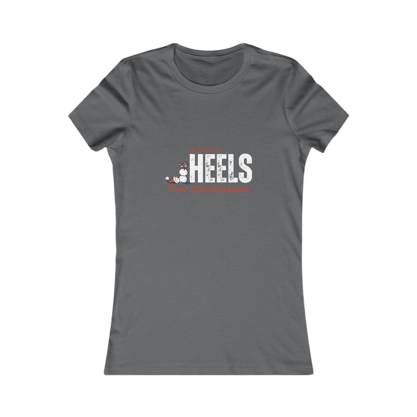 Feel the Holiday Magic: Slim Fit Christmas Tee for Women