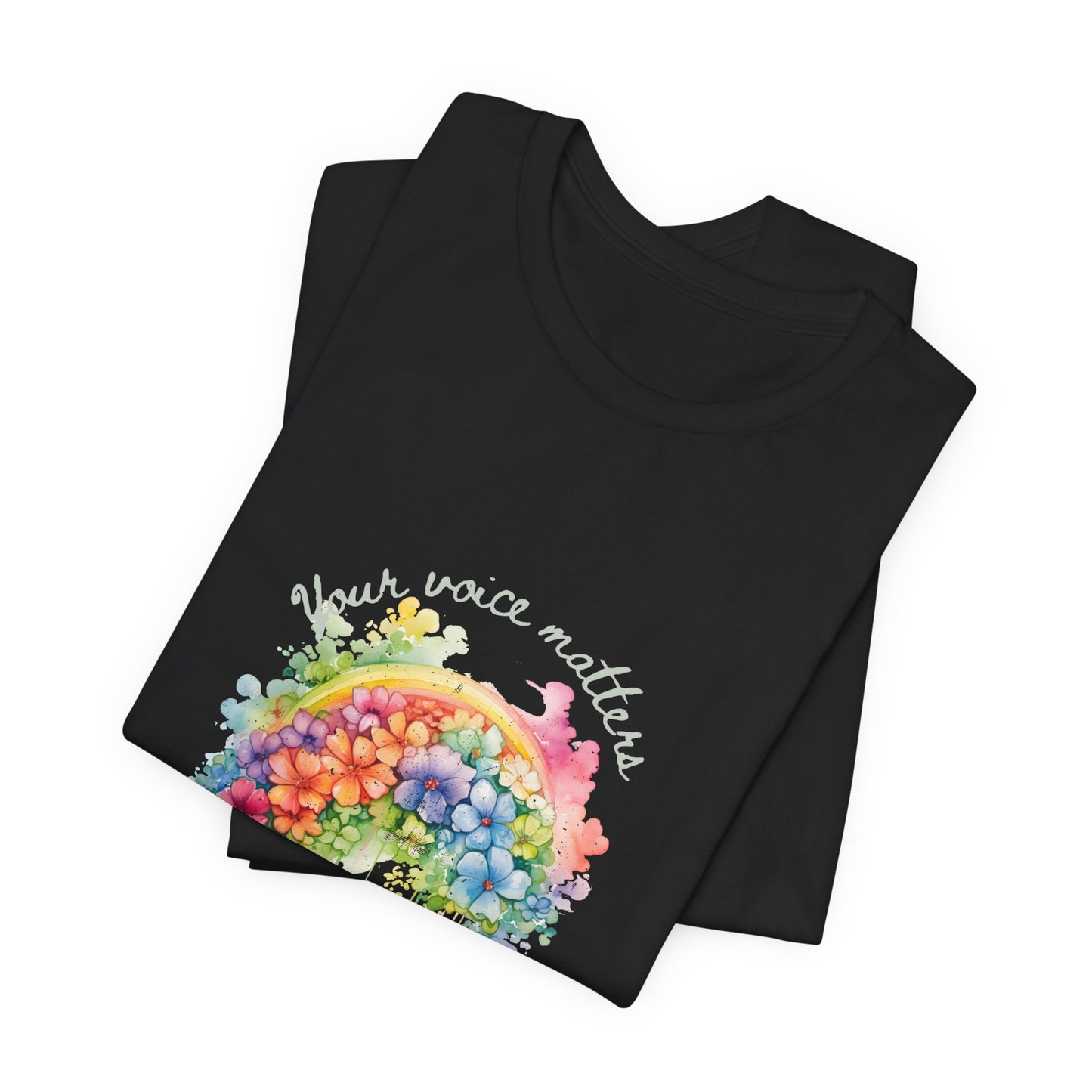 Rainbow Freedom of Speech Unisex Tee - Inspire Your Voice in Style