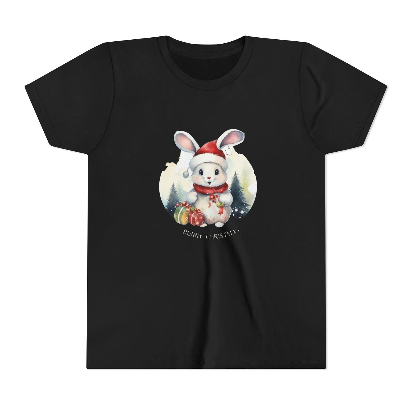 Festive Cheer: Christmas Bunny Youth Tee