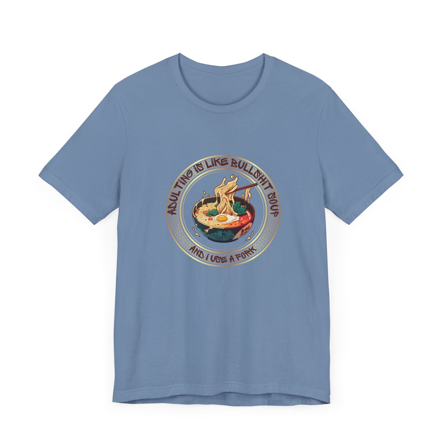 Anime Ramen Sushi Tee | Unisex Soft Cotton Shirt for Anime Fans | Lightweight & Breathable